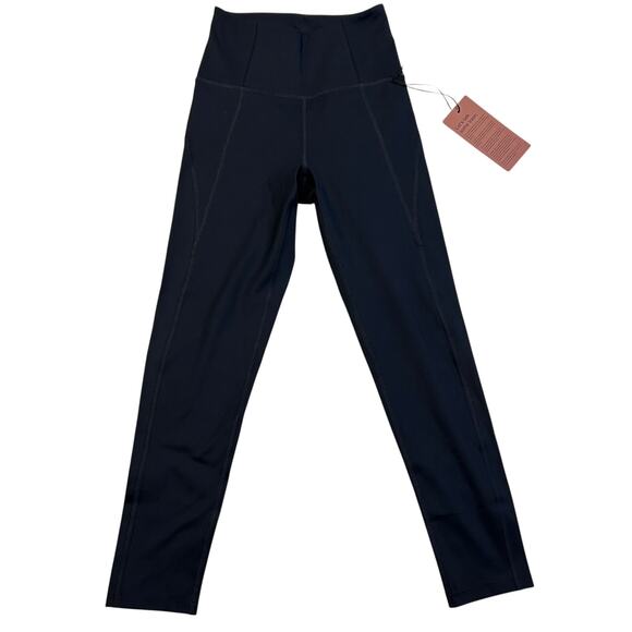 Girlfriend Collective Women's Black Compressive High-Rise 7/8 Legging - Size XS - Picture 1 of 9